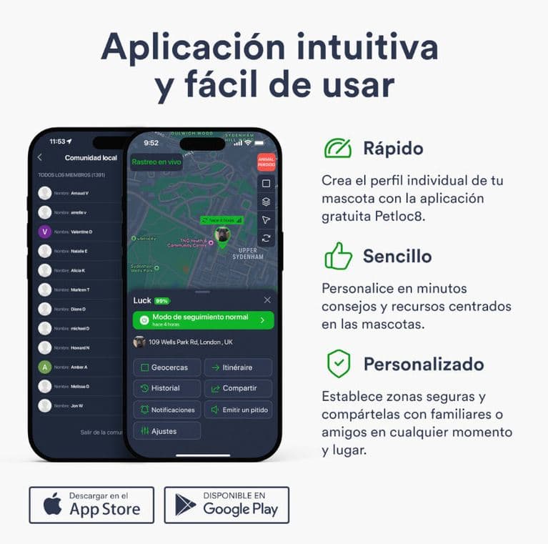 Trackimo Localizador GPS Petloc8 Mini 4G para perros y gatos pequeños — imagen 3